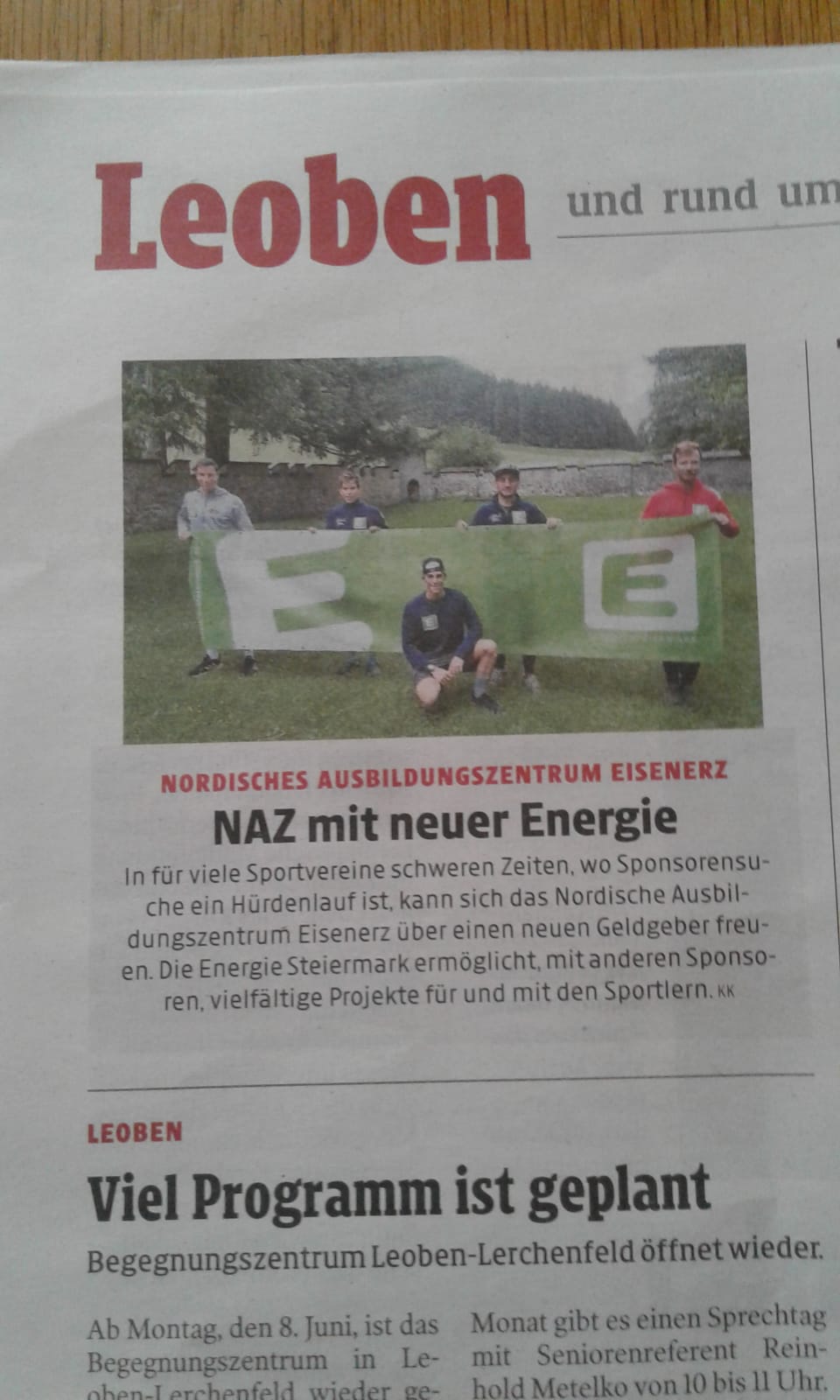 Presse_Sponsoring Energie Steiermark_Kleine Zeitung